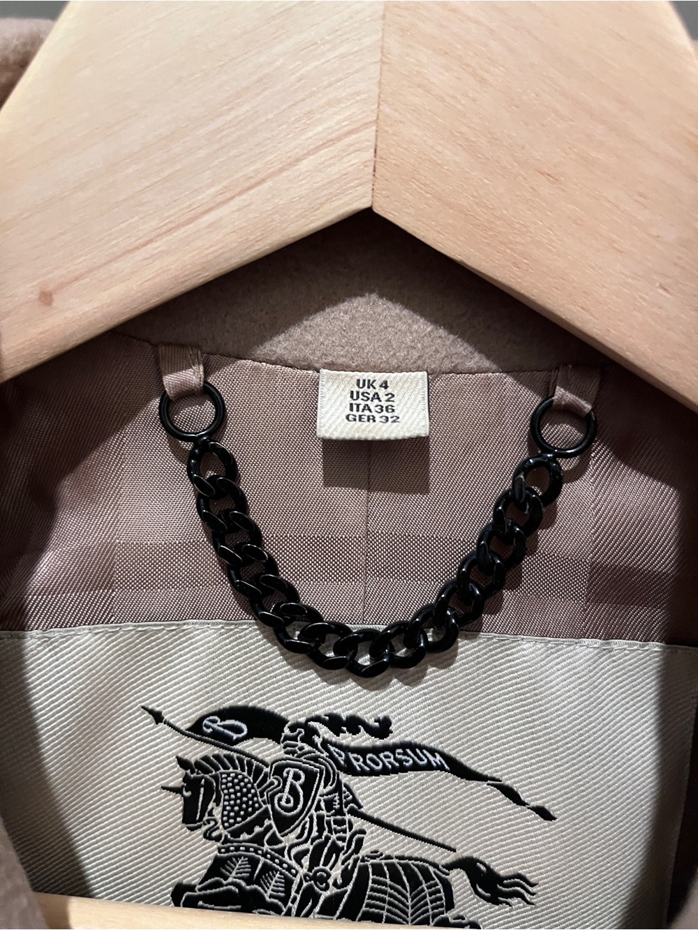 Burberry Beige Double-Breasted Trench Coat - Picture 3 of 4